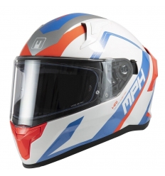 TIGER PLUMB V2 CASCO INTEGRALE MPH - Bianco Blu Rosso