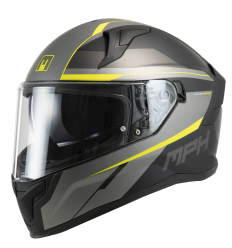 TIGER STREAM V2 CASCO INTEGRALE MPH - Nero Grigio Giallo