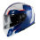 RAPTOR SPACE Casco Modulare MPH - Bianco Blu Rosso