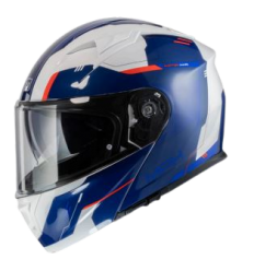 RAPTOR SPACE Casco Modulare MPH - Bianco Blu Rosso