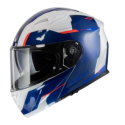 RAPTOR SPACE Casco Modulare MPH - Bianco Blu Rosso